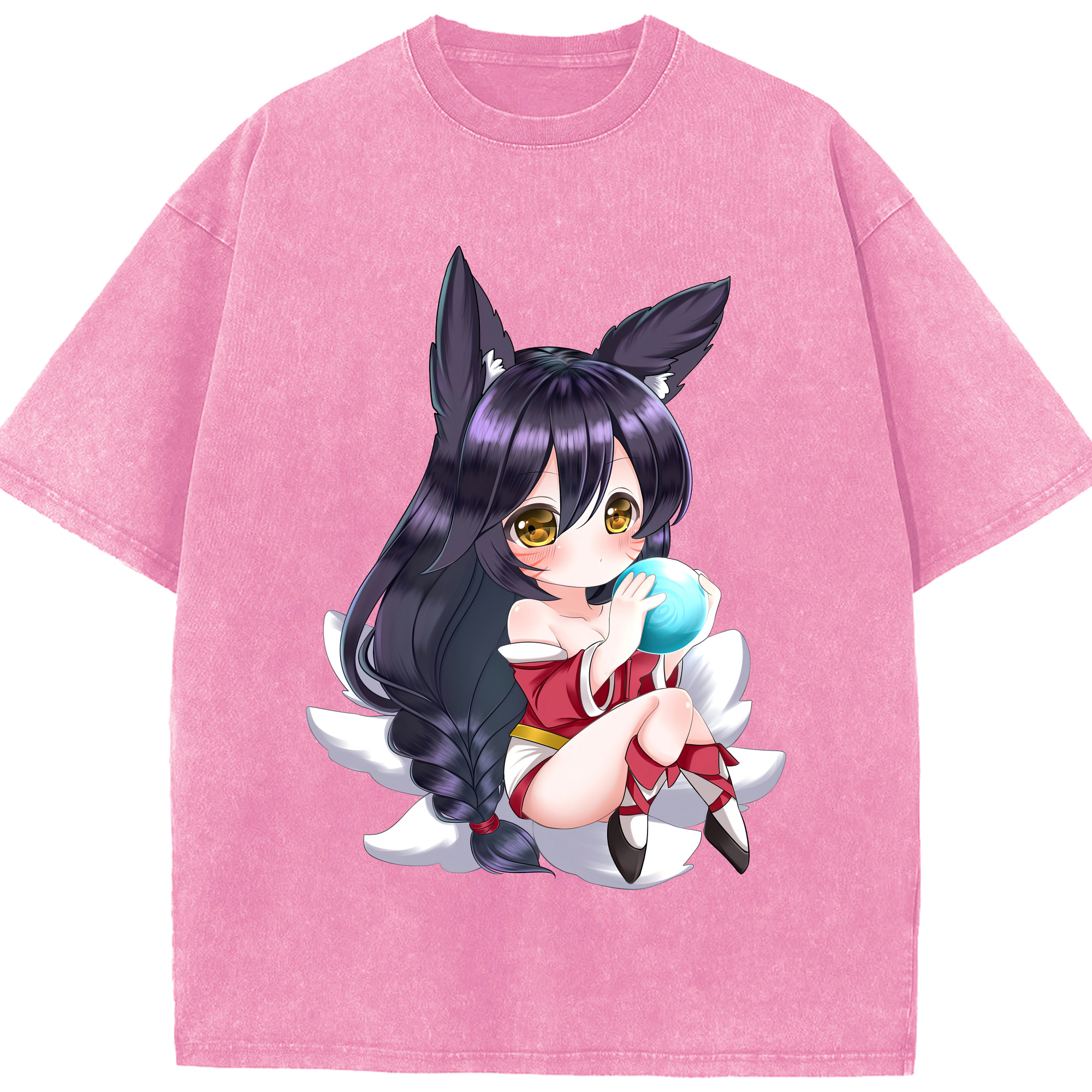 リーグ・オブ・レジェンド League of Legends LOL 綿100% ヴィンテージ風 半袖Tシャツ（フロントプリント）